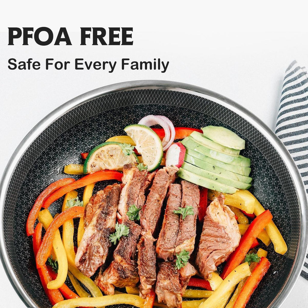 10-Piece Hybrid Nonstick Stainless Cookware Set